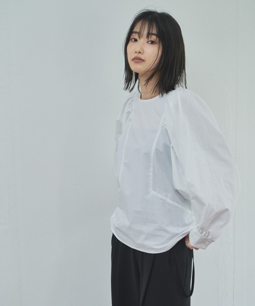 「Audrey and John Wad」 長袖ブラウス FREE チャコールグレー レディース_画像9