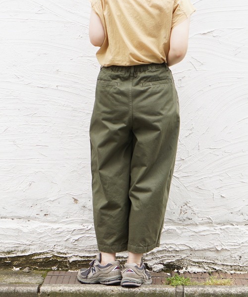 「HARVESTY」 チノパンツ 1 アイボリー レディース_画像4