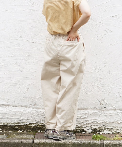 「HARVESTY」 チノパンツ 1 アイボリー レディース_画像9