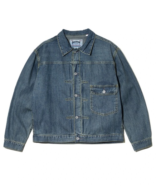 HOUSTON/　US/C DENIM SHIRT TRACK JACKET HOUSTON（ヒューストン） デニムジャケット gジャン US/C DENIM SHIRT