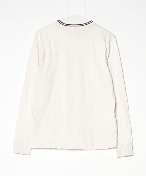 「FRED PERRY」 長袖カットソー M アイボリー レディースの画像