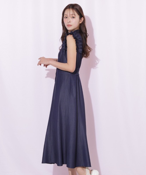 ジルバイジルスチュアート ノースリーブフリルワンピース 美品 定価25300円 JILL by JILL STUART（ジルバイジルスチュアート） ワンピース