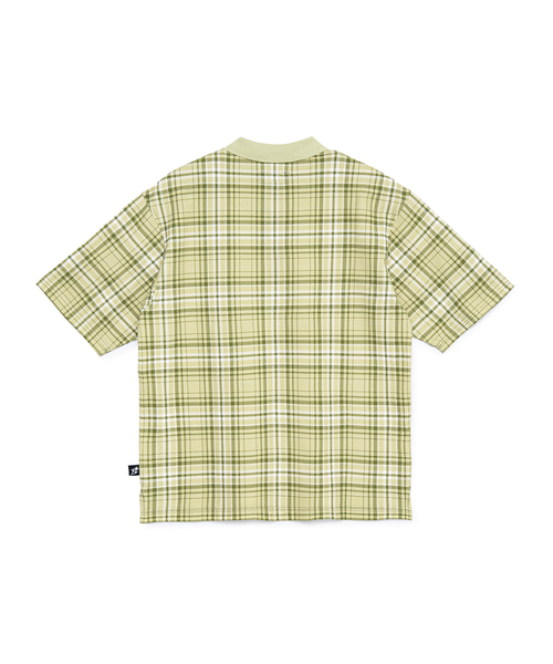 BoTT（ボット） ポロシャツ 半袖 BoTT Plaid S/S ポロ Shirt メンズ