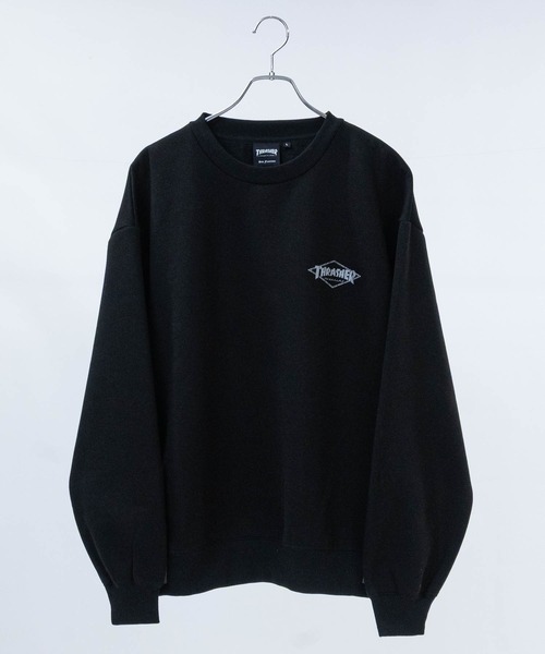 「THRASHER」 スウェットカットソー LARGE ブラウン メンズ_画像3
