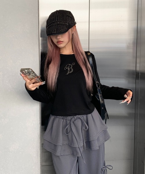 「lilful」 長袖カットソー M ホワイト レディース_画像8