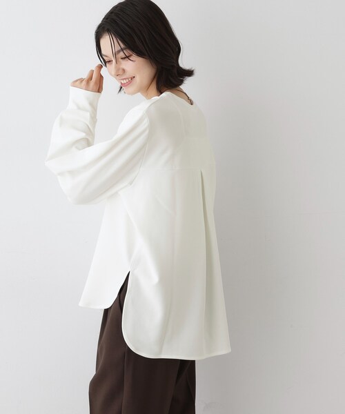 「Dessin」 長袖カットソー 01 チャコールグレー レディース_画像3