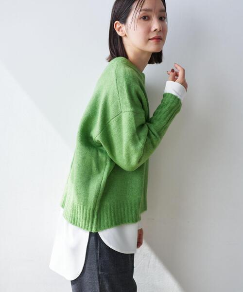 「Dessin」 長袖カットソー 01 チャコールグレー レディース_画像7