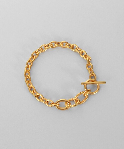 ブレスレット シルバー ミックスリンクマンテルブレスレット GP レディースの画像