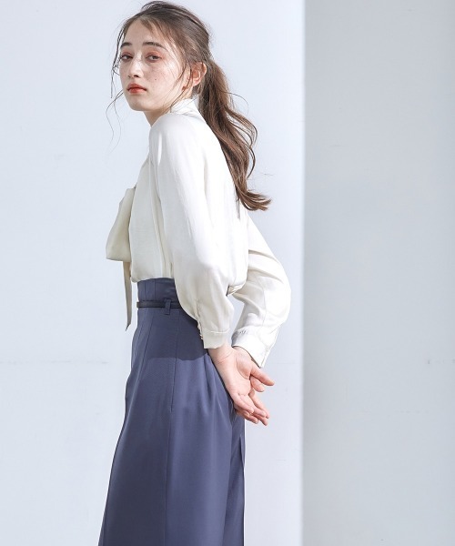 「12Twelve Agenda」 長袖ブラウス M ブラウン レディース_画像5
