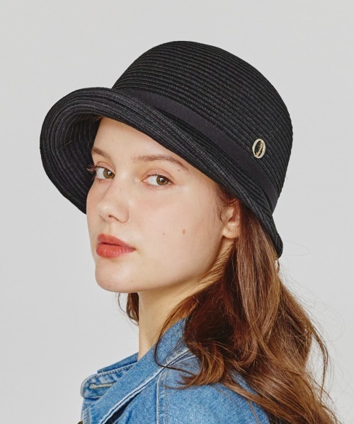 「Chapeau d' O」 ハット S(56cm) ブラック レディース_画像4