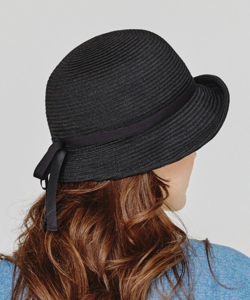 「Chapeau d' O」 ハット S(56cm) ブラック レディース_画像6