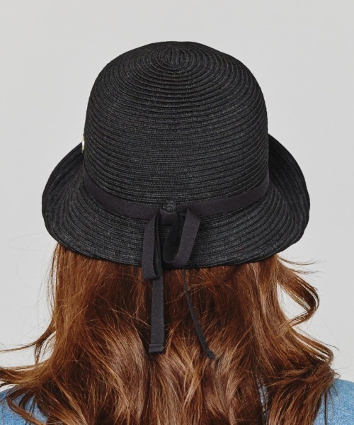 「Chapeau d' O」 ハット S(56cm) ブラック レディース_画像7
