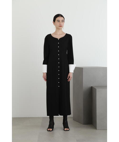 「JILL STUART」 長袖ワンピース 0 ブラック レディース_画像3