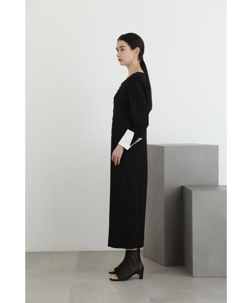 「JILL STUART」 長袖ワンピース 0 ブラック レディース_画像4