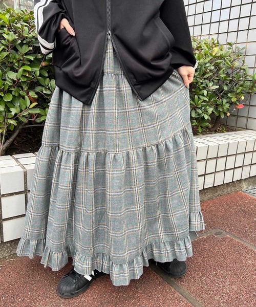 「WC」 ロングスカート FREE イエロー レディース_画像2