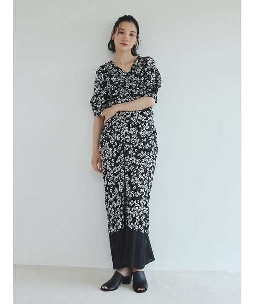 「styling/」 半袖ワンピース 1 ブラック レディース_画像5