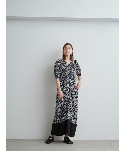 「styling/」 半袖ワンピース 1 ブラック レディース_画像7