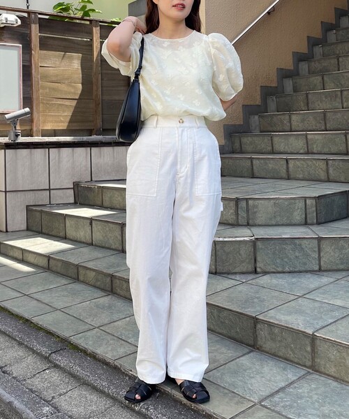 「fredy emue」 半袖ブラウス 38 グレー レディース_画像2