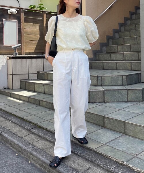 「fredy emue」 半袖ブラウス 38 グレー レディース_画像3