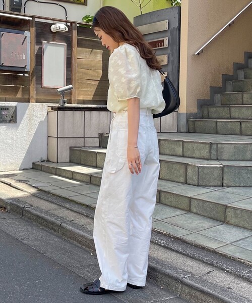 「fredy emue」 半袖ブラウス 38 グレー レディース_画像7