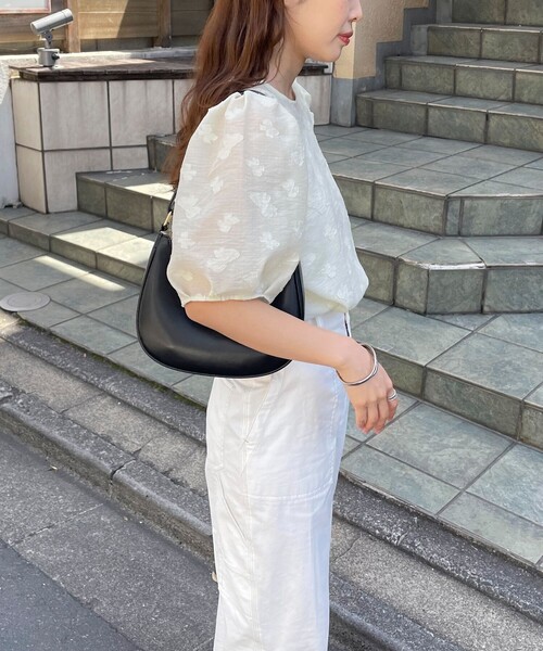「fredy emue」 半袖ブラウス 38 グレー レディース_画像9