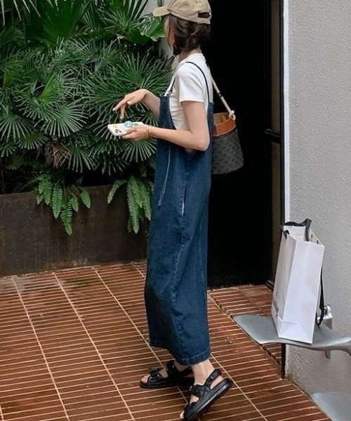 「gossip!ロサンゼルス」 サロペットスカート M ブルー レディース_画像4