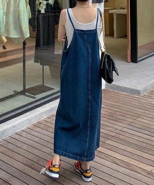 「gossip!ロサンゼルス」 サロペットスカート M ブルー レディース_画像6