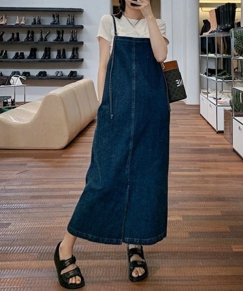 「gossip!ロサンゼルス」 サロペットスカート M ブルー レディース_画像7