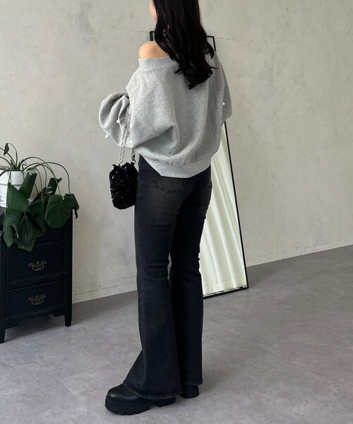 「prose verse」 デニムパンツ SMALL ブラック レディース_画像5