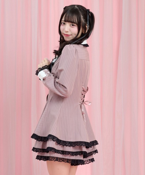 SECRET S セットアップ Secret Honey（シークレットハニー） セットアップ ラッフルネクタイ