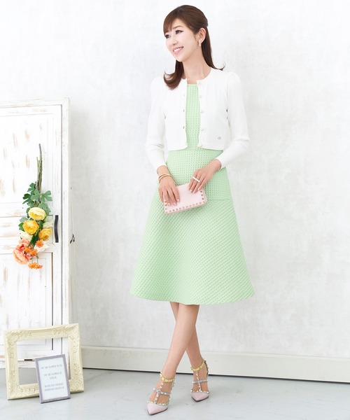 高い素材 ワンピース ワンピース ワッフルジャガード パール襟 Prima Scherrer Zozotown Paypayモール店 通販 Paypayモール 開店祝い Abmicse Org