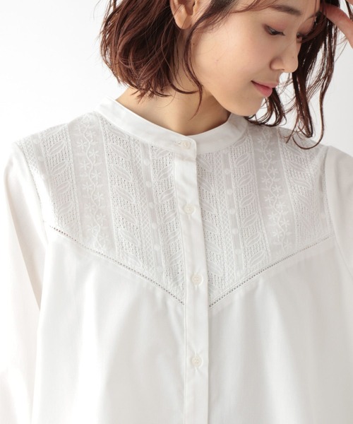 シャツ ブラウス フロントレースシャツ７部袖/MATINEE LINE/267013 レディース | GLOBAL WORK | 07