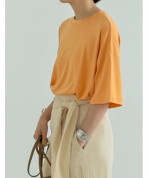 Re:EDIT tシャツ 「接触冷感」オーバーサイズとろみTシャツ