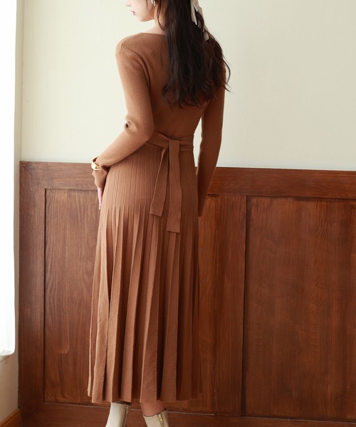 SAISON DE PAPILLON（セゾンドパピヨン） ワンピース レイヤード風