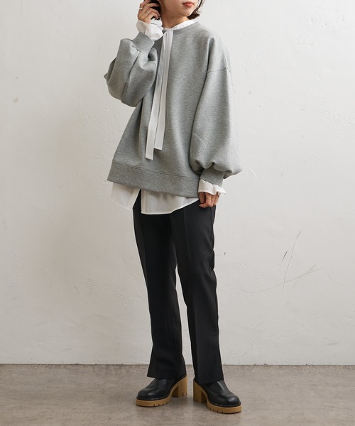 Omekashi（オメカシ） トレーナー スウェット バルーンスリーブ 