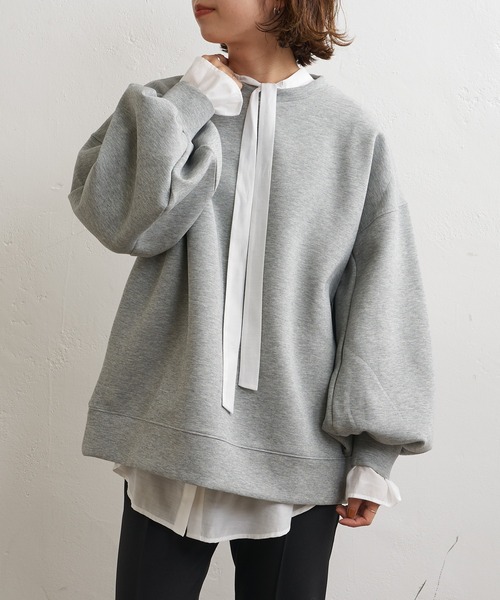 Omekashi（オメカシ） トレーナー スウェット バルーンスリーブ 