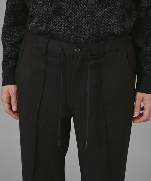 5351 POUR LES HOMMES パンツ ウーリッシュ フラノ スリム テーパード