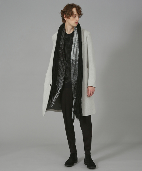 5351 POUR LES HOMMES パンツ ウーリッシュ フラノ スリム テーパード