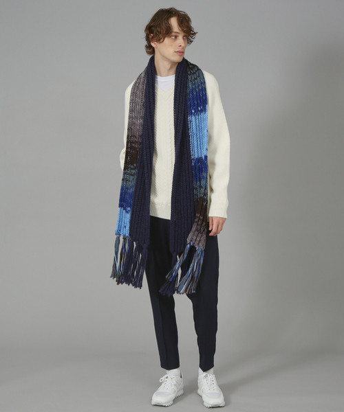 5351 POUR LES HOMMES パンツ ウーリッシュ フラノ スリム テーパード