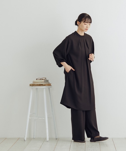 新品タグ付き　ワンピース　ブラウス　セットアップ OTONA セットアップ レディース ブラック グレー ワンピース