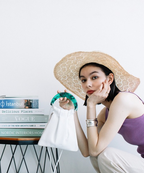 ヴュレ ショルダーバッグ ポシェット ワンショルダー 巾着 花柄 Beau're（ヴュレ） ショルダーバッグ バッグ BEAURE カウレザー 黒ネコ
