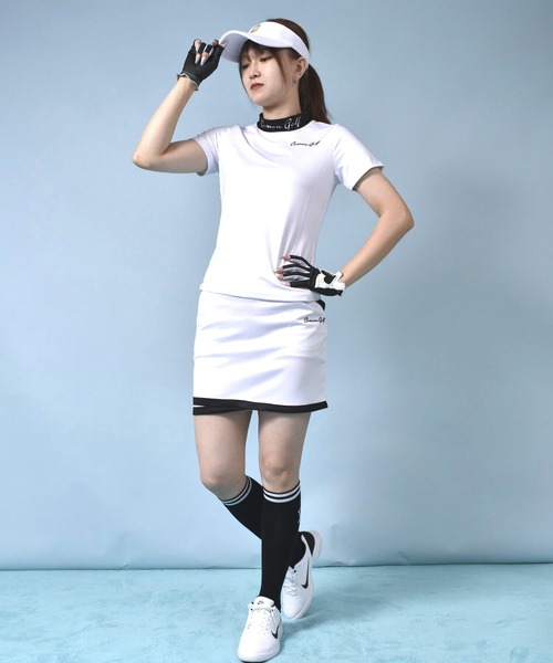 ri_ko　CG GOLF レディースシャツ size3 ri_ko CG GOLF レディースシャツ size3 Ruffle Collar