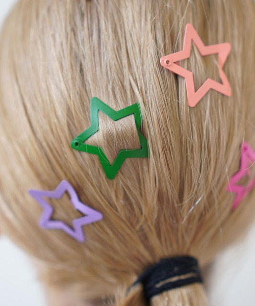 Port ヘアピン 「 10色展開 各2個の20ピース 」スター デザイン
