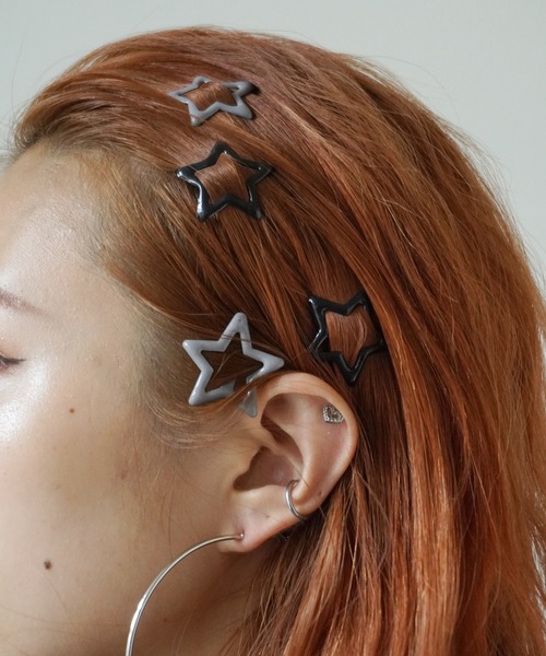 ☆ヘアピンのsize確認㌻☆ Port ヘアピン 「 / ポート 」 2個セット キャンディーカラー 星