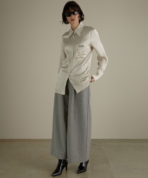 prank project ワッシャープリーツカットソー PRANKPROJECT Washed Pleated Over Top 【公式通販】