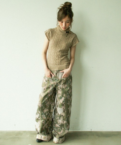 igi ワイドパンツ パンツ INSIDE OUT JACQUARD PANTS/インサイドアウト
