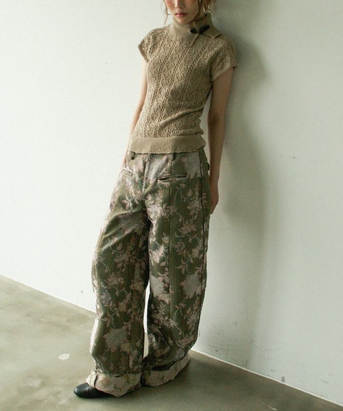 igi ワイドパンツ パンツ INSIDE OUT JACQUARD PANTS/インサイドアウト