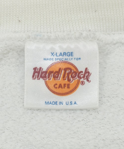 トレーナー スウェット 「ヴィンテージ古着」90's Hard Rock CAFE / ハードロックカフェ ロゴプリント スウェット USA製
