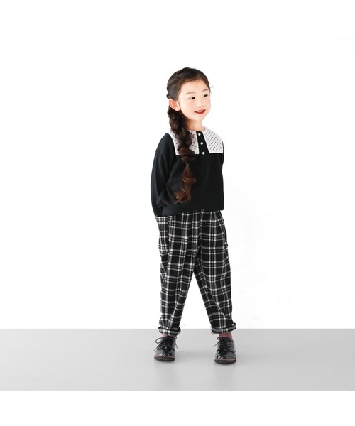 L.COPECK（エルコペック） パンツ チェックポンチシェフパンツ キッズ
