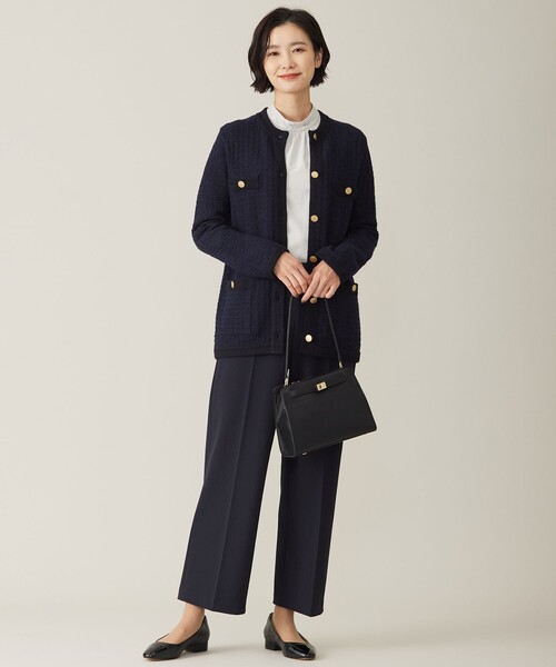 カーディガン 「WEB限定カラーあり・洗える」TWEED ニット